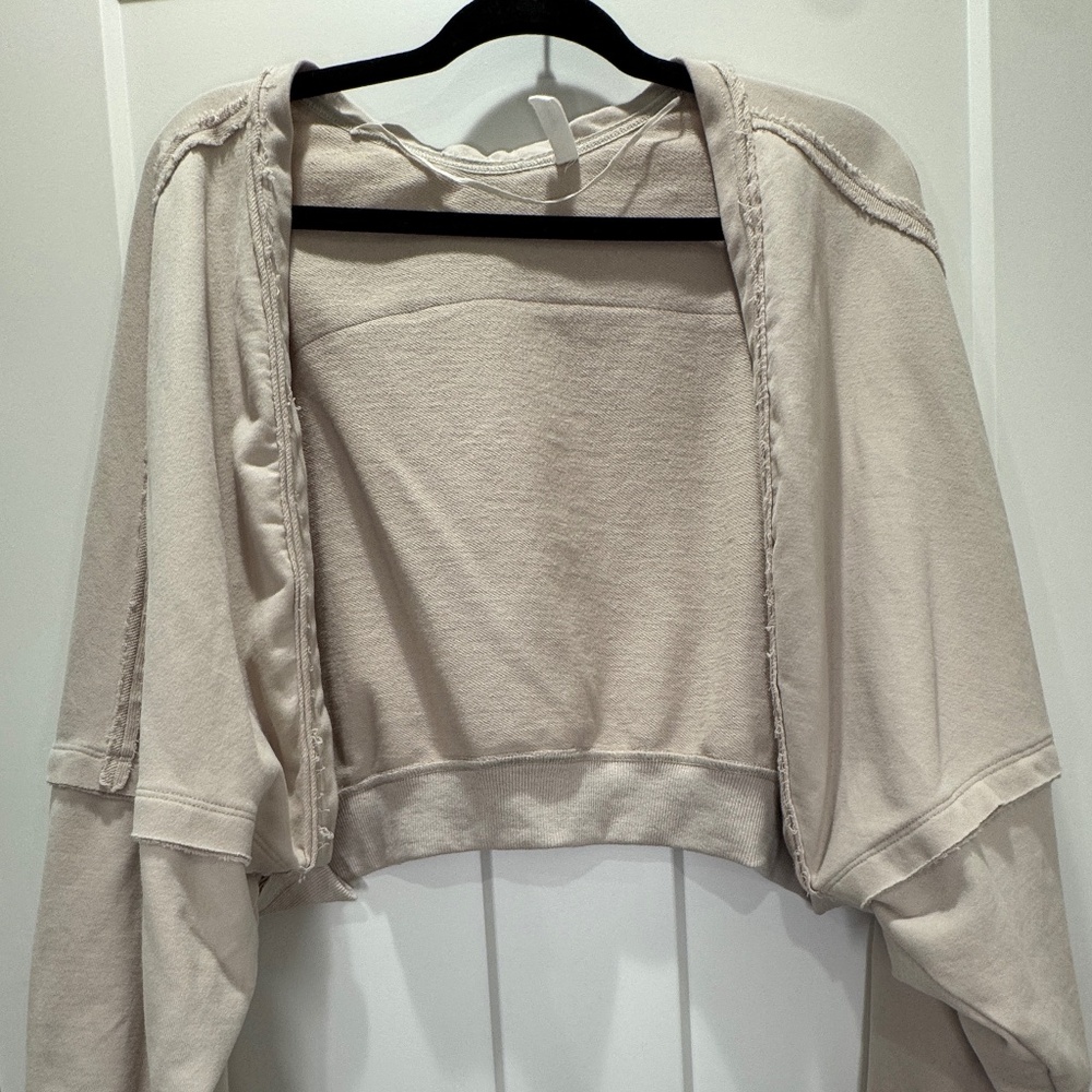 Wishlist Taupe Bolero Shrug Size Medium